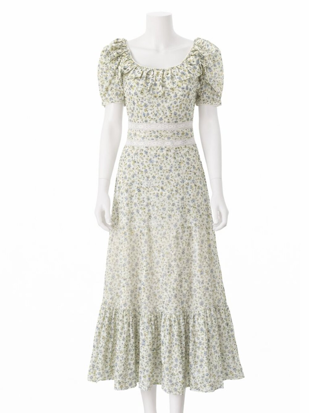 LoveShackFancy Stassie Maxi Dress Floral Lace EUC Romantic Cottagecore Size 4